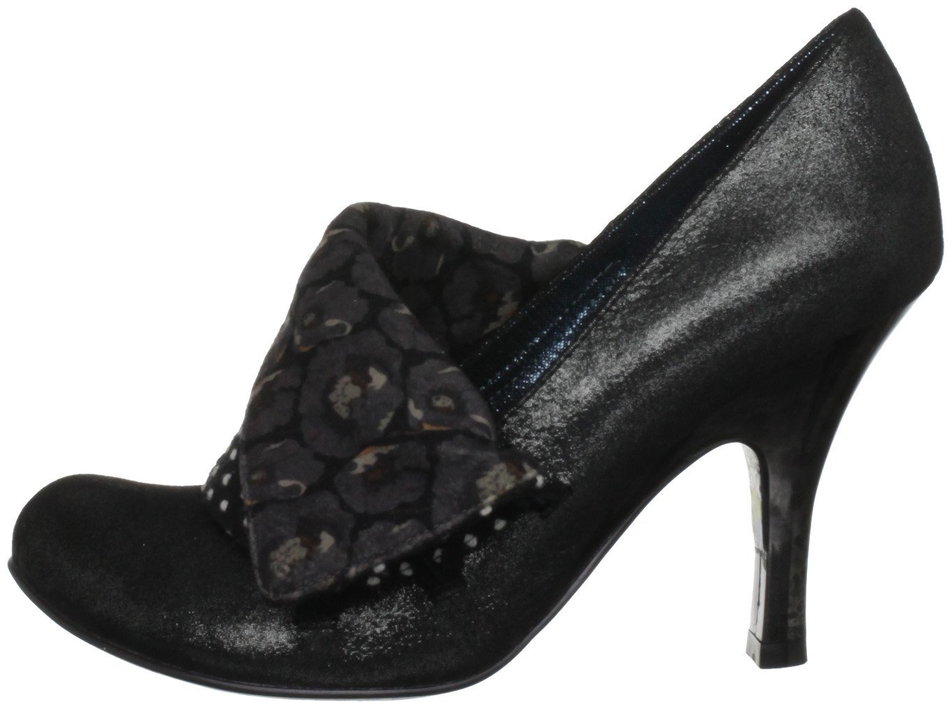Flick Flack Metallic Black Shoe - Irregular Choice