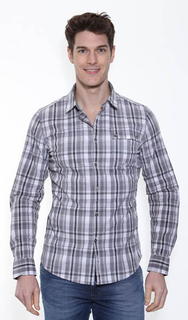 Calvin Klein Blue Checkered Shirt