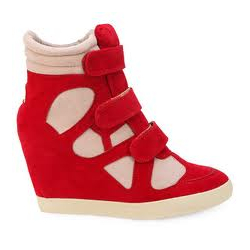 Red/Beige Hi-Tops