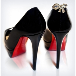 Gold Bows BlingBacks - Black