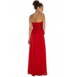 Red Chiffon Debs Dress