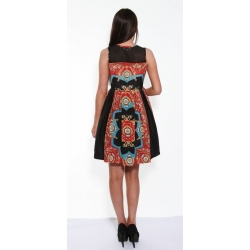 Black Royal print Dress