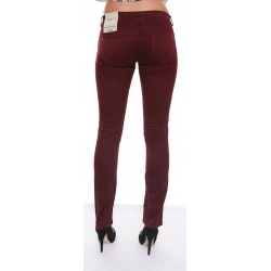Pepe New Brooke Burgundy Jeans