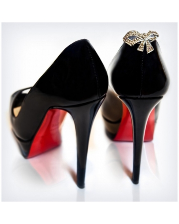 Gold Bows BlingBacks - Black