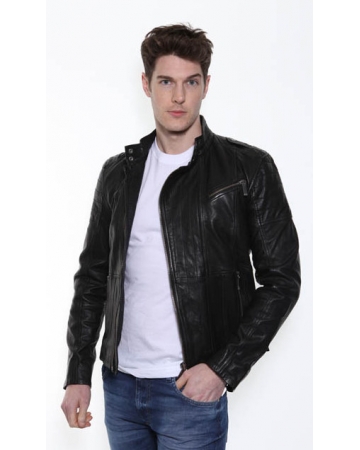 CK Black Leather Jacket