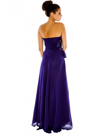 Purple Chiffon Debs Dress